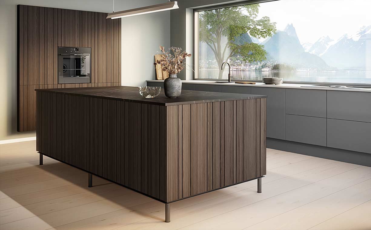 Modellen Silk passer godt til egefronterne på Nordic Woodlands.